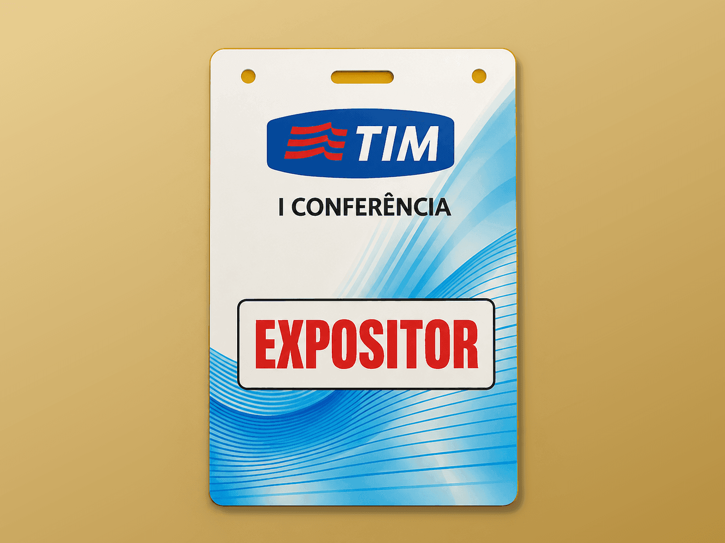 Credencial de Evento em PVC 1 Face